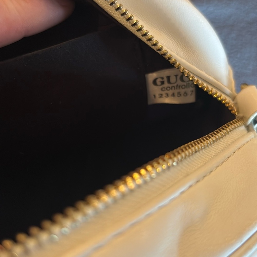 GUCCI Cream Leather Women's Bag